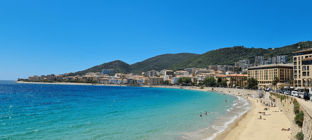 beach  Ajaccio st françois