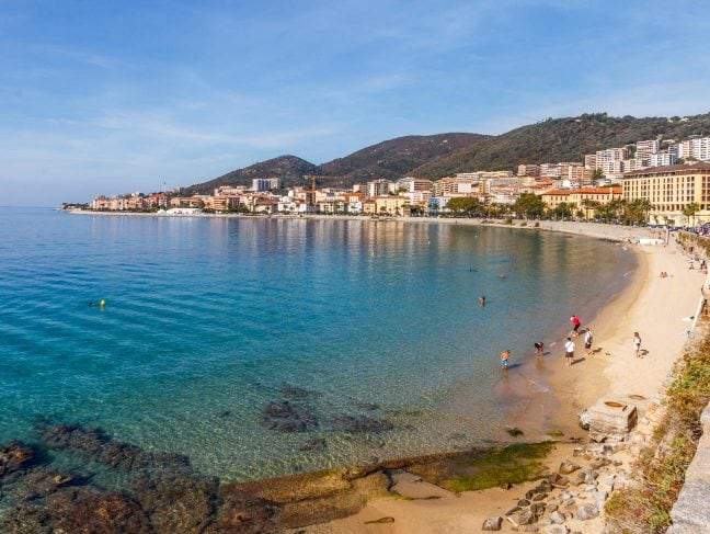 beach  Ajaccio st françois