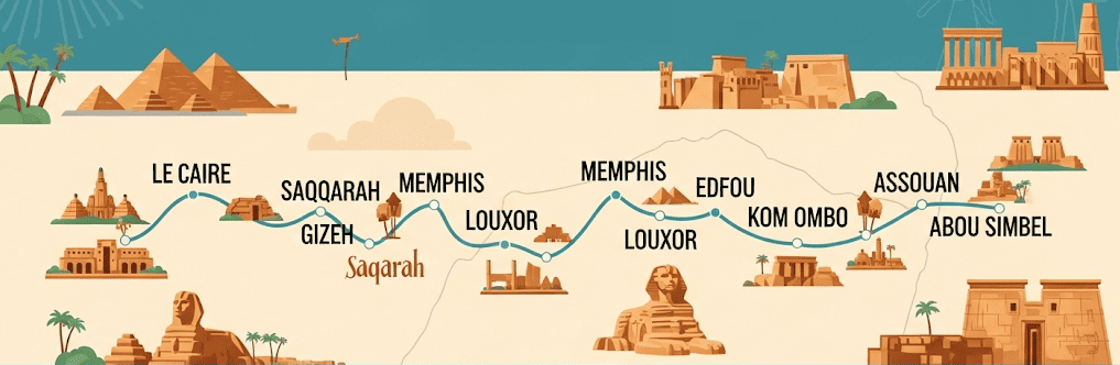 Circuit Égypte 8 jours tout inclus - Pyramides, croisière et temples