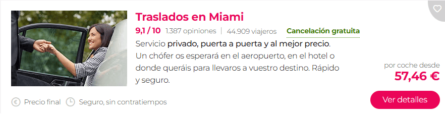 Escala de crucero en Miami