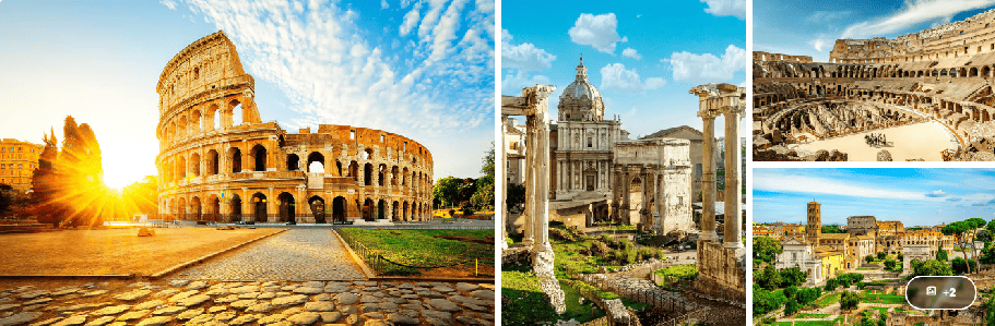 Escala de crucero en Roma Entrada - Coliseo, Foro Romano y Monte Palatino