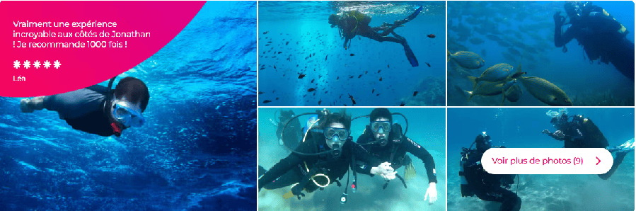 Escala de crucero en Tarragona Entrada - Bautismo de buceo en Tarragona