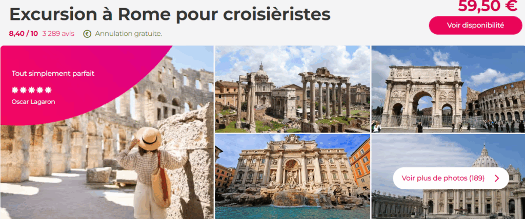 Escale croisière à Civitavecchia