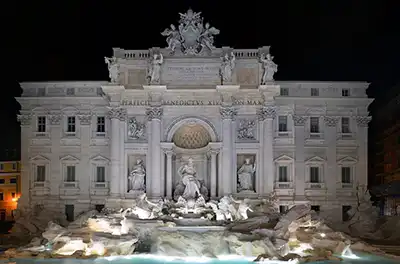 The Trevi Fountain in Rome