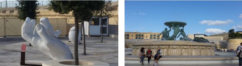 Kreuzfahrtstopp Malta la Valletta Die Plätze