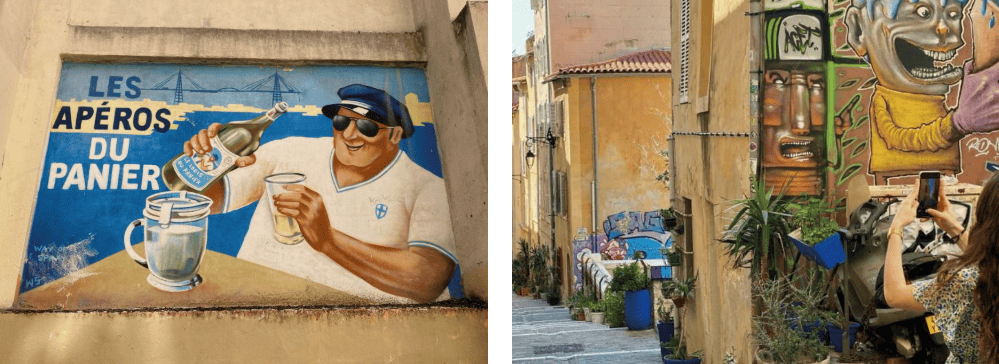 Kreuzfahrtstopp in Marseille Bezirk Panier