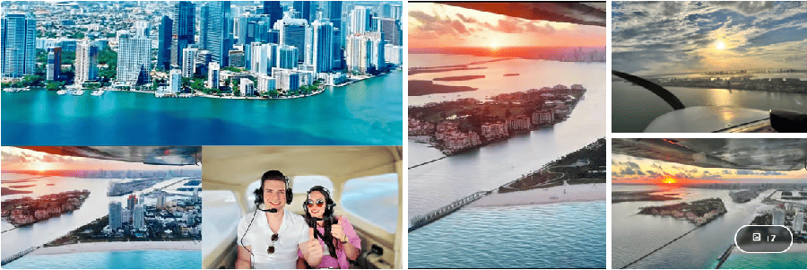 Kreuzfahrtstopp in Miami Hubschrauberrundflug über Miami