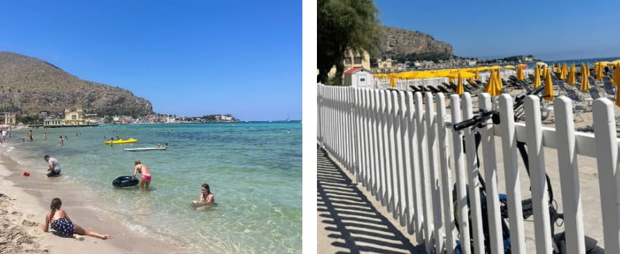 Kreuzfahrtstopp in Palermo – Strand von Mondello