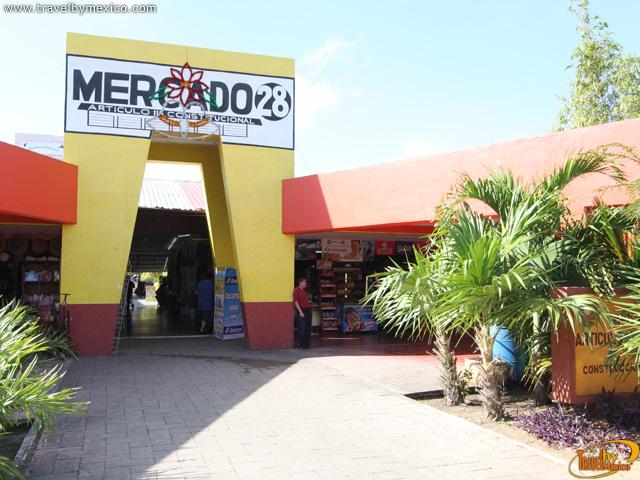 Le marché  Mercado 28 à Cancun