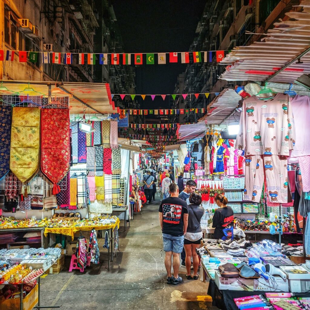 Le marché de nuit de Temple Street hong kong
