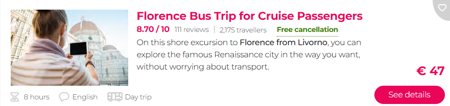 Livorno cruise port excursions