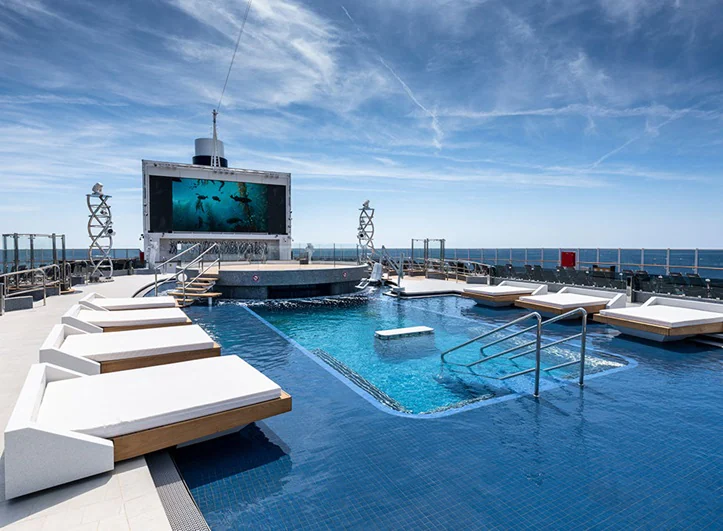 MSC Seaside pools