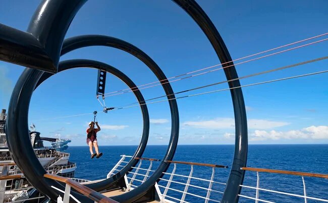 MSC Seaview ziplines