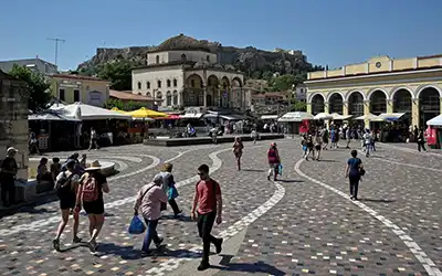 Monastiraki Square in Athens