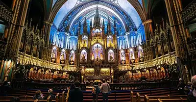Montreal travel guide Notre dame Basilica in Montreal