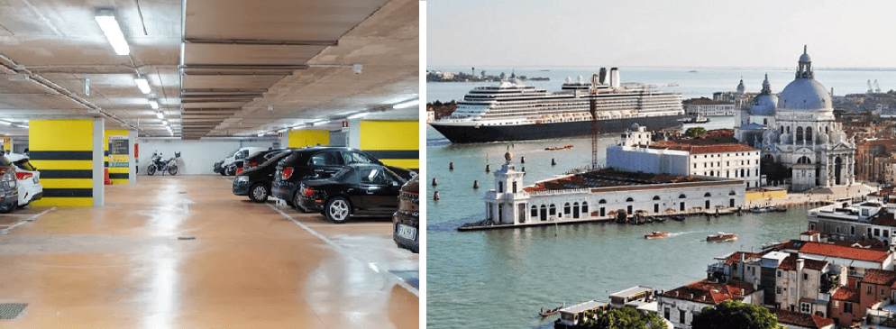 Parcheggio crociera a Venezia