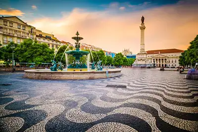 Rossio Square to lisbon