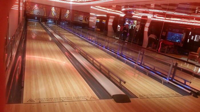 MSC Seaview cruises arcade bowling