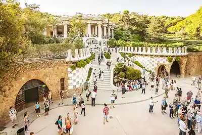 Scalo di crociera a Barcellona parco guell