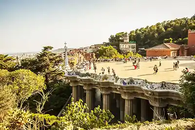 Scalo di crociera a Barcellona parco guell