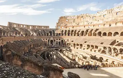Scalo di crociera a Roma il coliseo