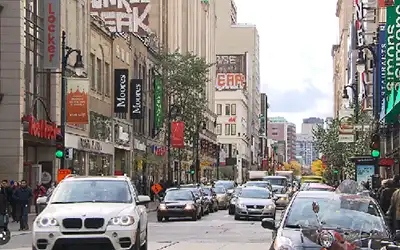 Street sainte Catherine in Montreal