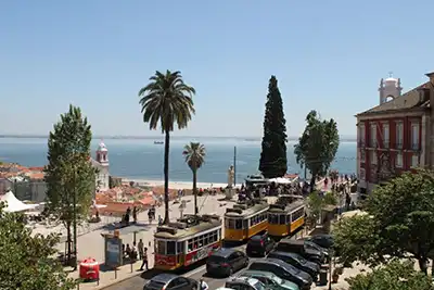 The Alfama district district lisbon