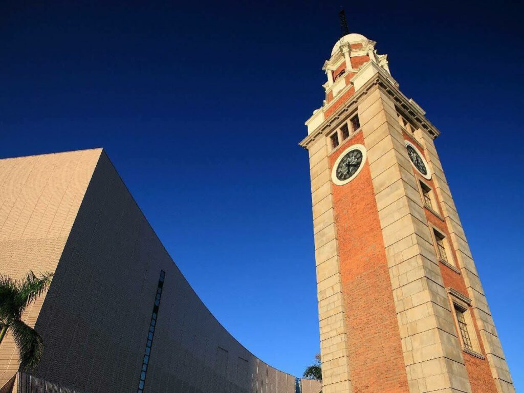 The avenue of stars clock tower