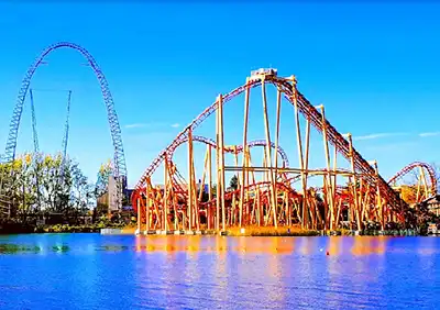 The round amusement park Montreal