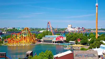 The round amusement park Montreal