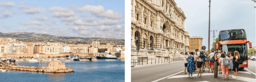 Traslado del puerto de civitavecchia a roma