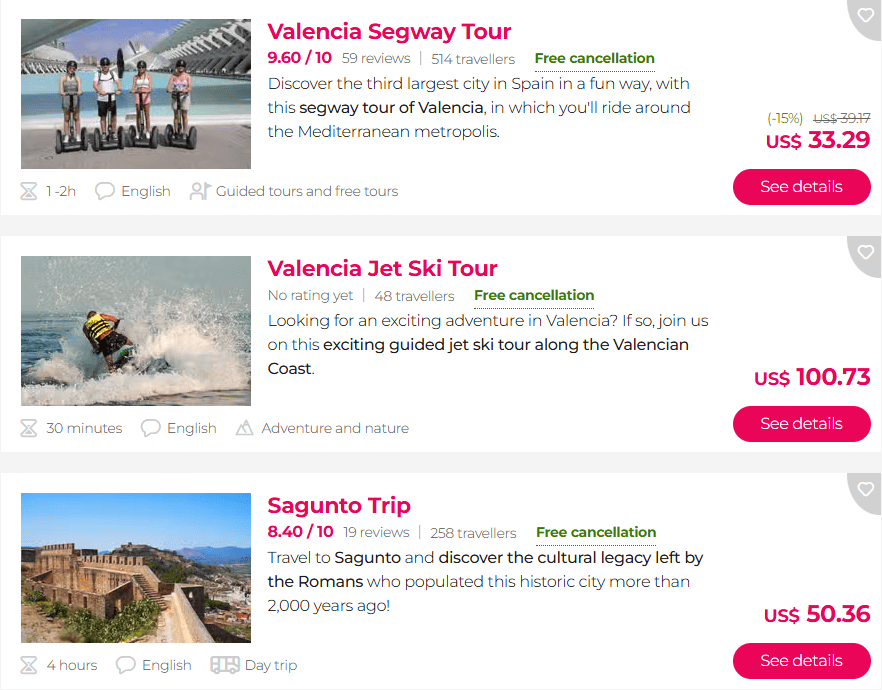 Valencia cruise port excursions