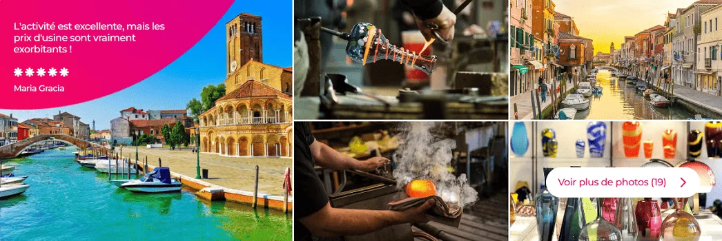 Venice cruise port excursions  Murano & Burano + Glass workshop visit
