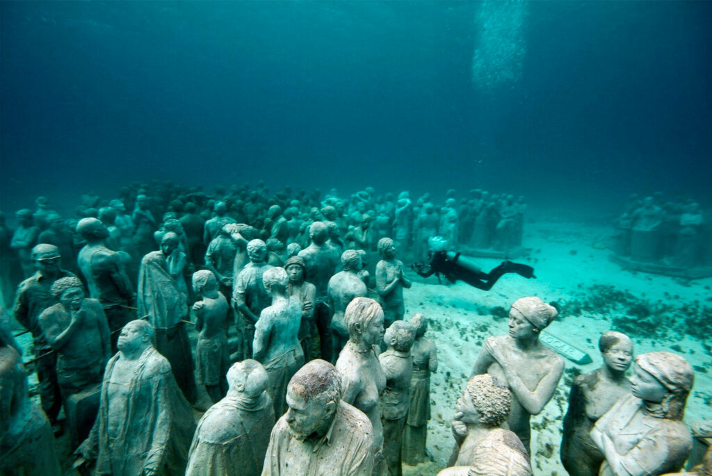 Le musée sous marin de Cancún