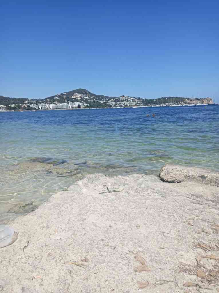 beaches ibiza foot Playa de Talamenca