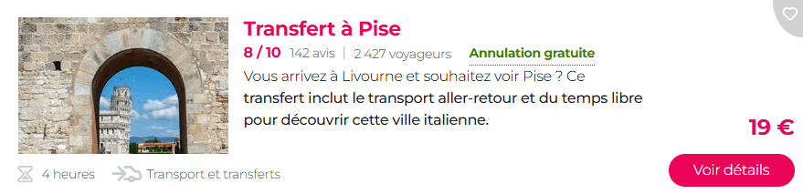 Escale croisière à Livourne