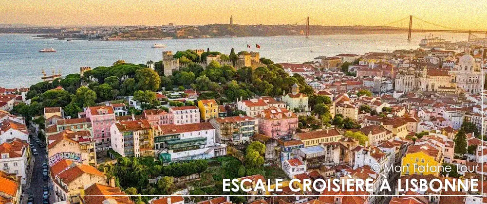 Escale croisière à Lisbonne depuis le port sur le Tage