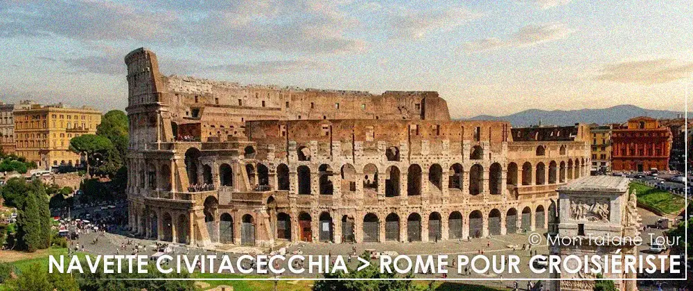Navette du port de Civitavecchia vers Rome pour croisiéristes