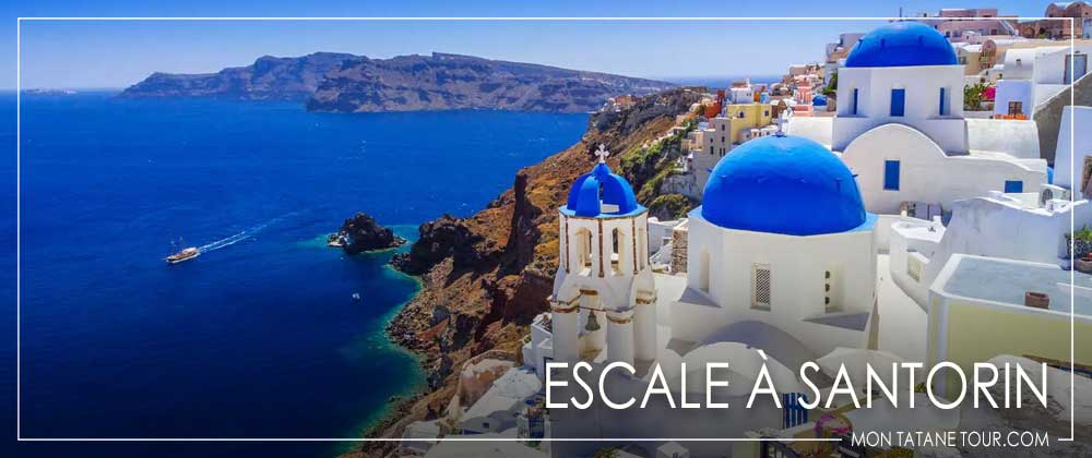 Escalas de cruceros por el mediterráneo en Santorini