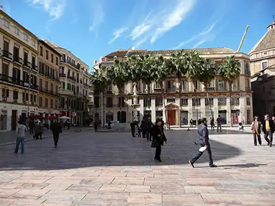 Malaga La Plaza de la constitucion