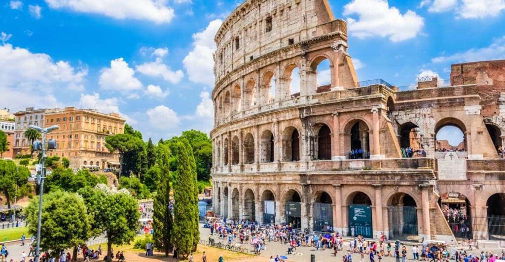 the Colosseum in Rome